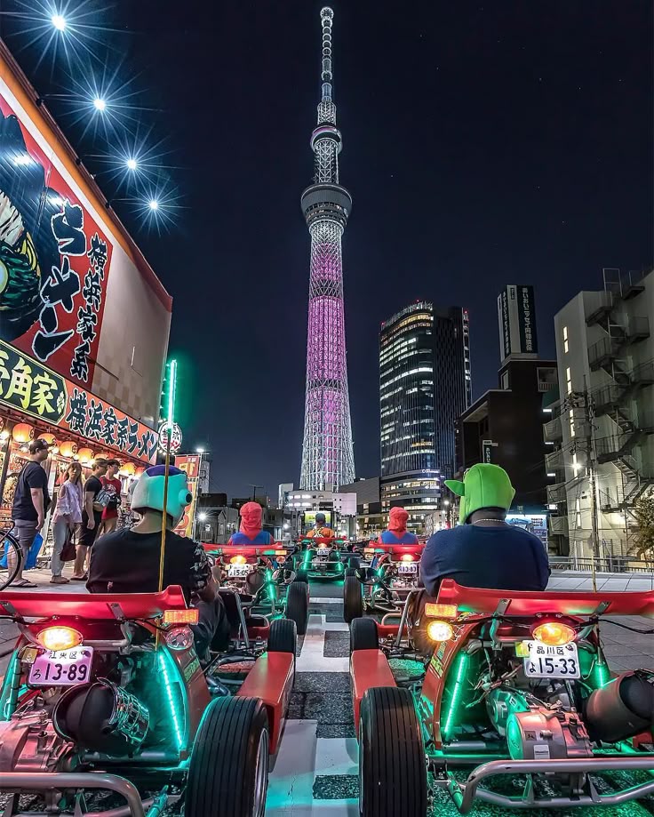 Mario Kart experience near Tokyo Skytree